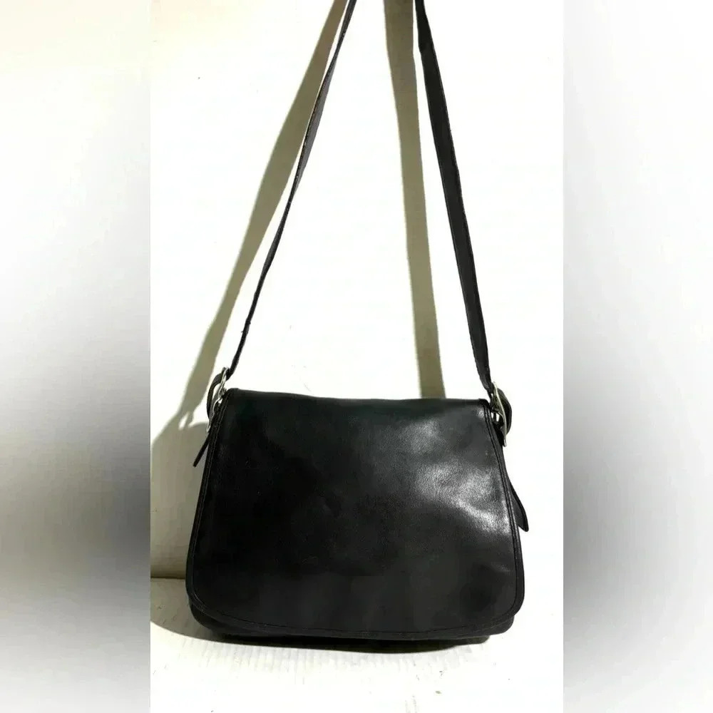 Coach black vintage crossbody handbag